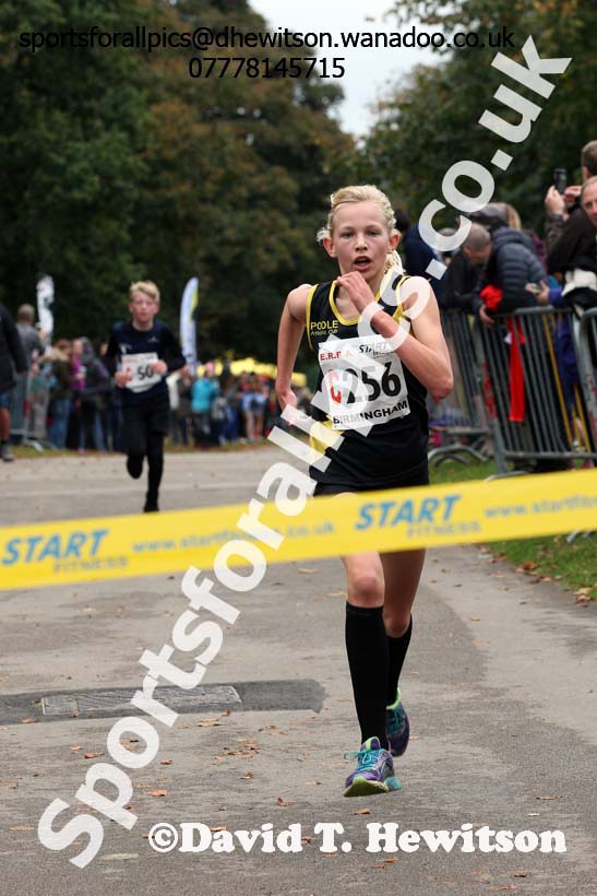 Girls under-13s ERRA Road Relays, Sutton Coldifield, Birmingham. Photo: David T. Hewitson/Sports for All Pics